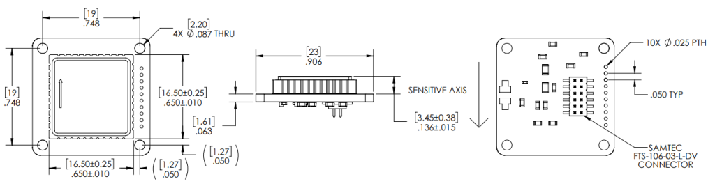 Dynamic Low Noise MEMs Inertial Sensor Accelerometer GA100, GA200, GA300